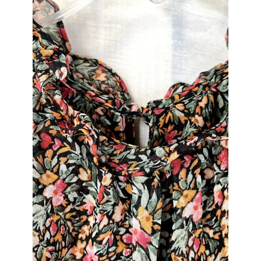 NWT BB Dakota Steve Madden Black Ditsy Dress, size XXL - Picture 3 of 10